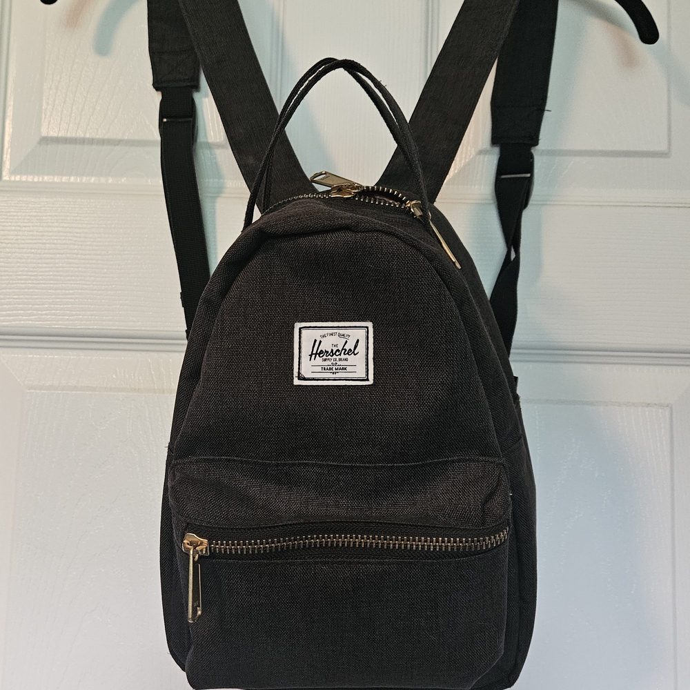 Herschel Supply Company Black Backpack Compact Design